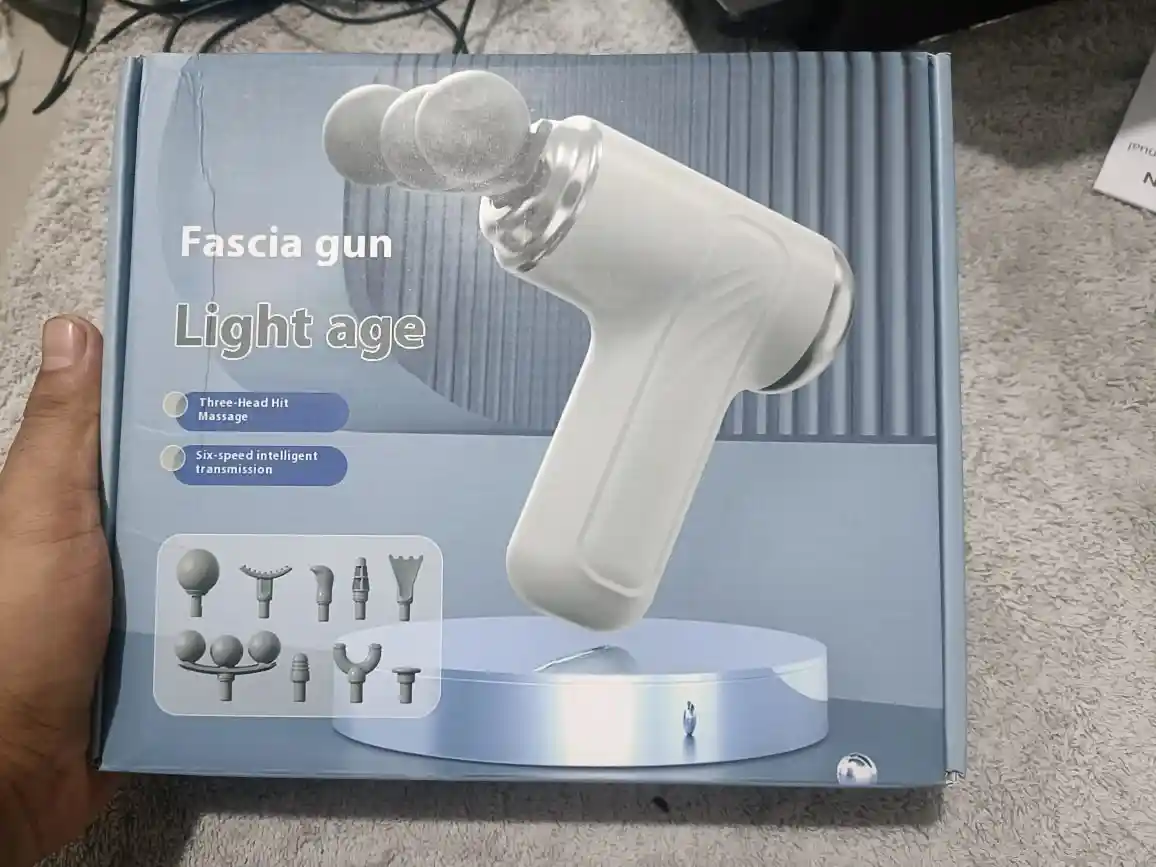 LM-130 Portable Three Headed Fascia Massage Gun - View