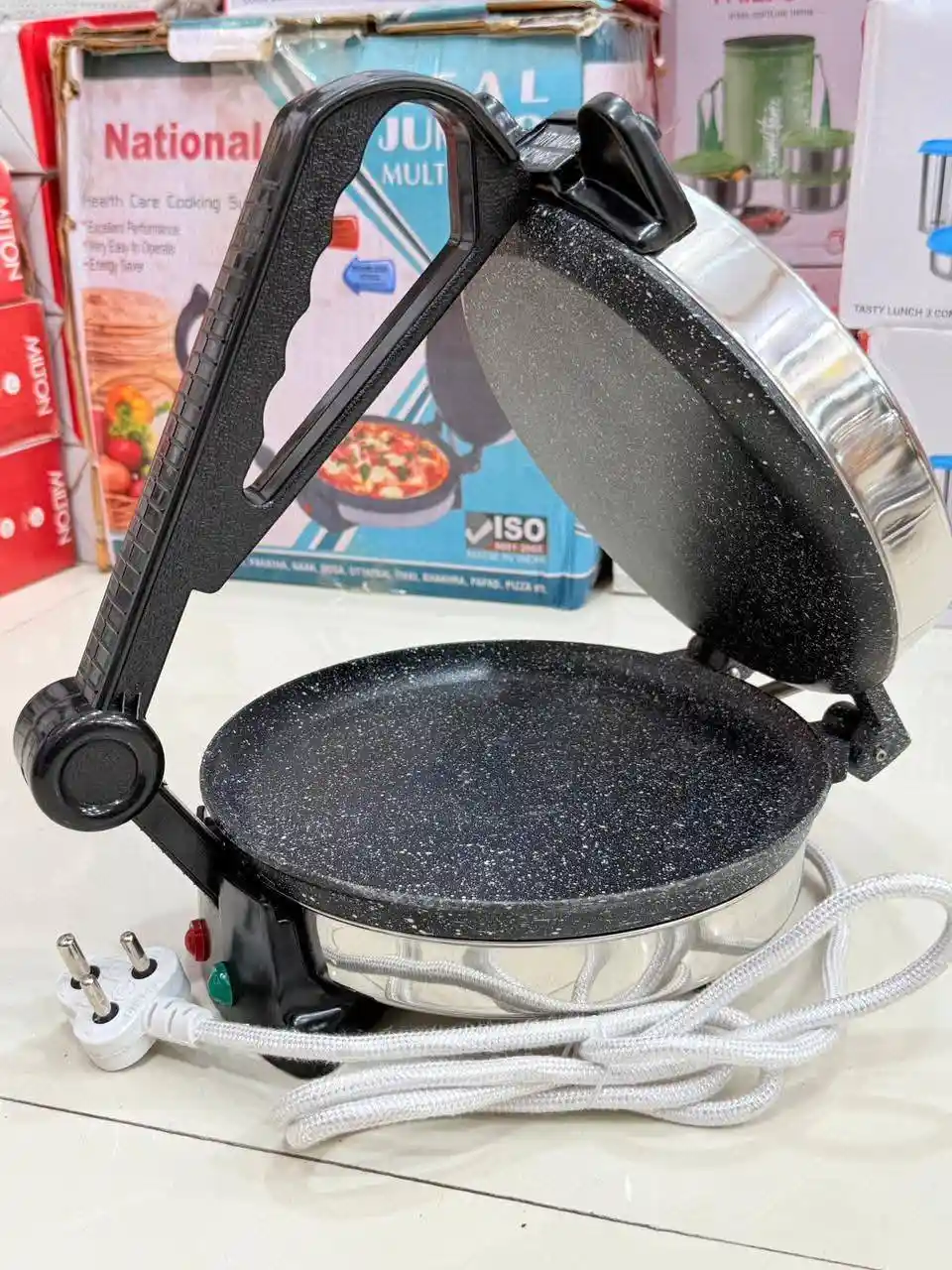 DEEN Electric Nonstick Ruti Maker 8.5 Inch - View