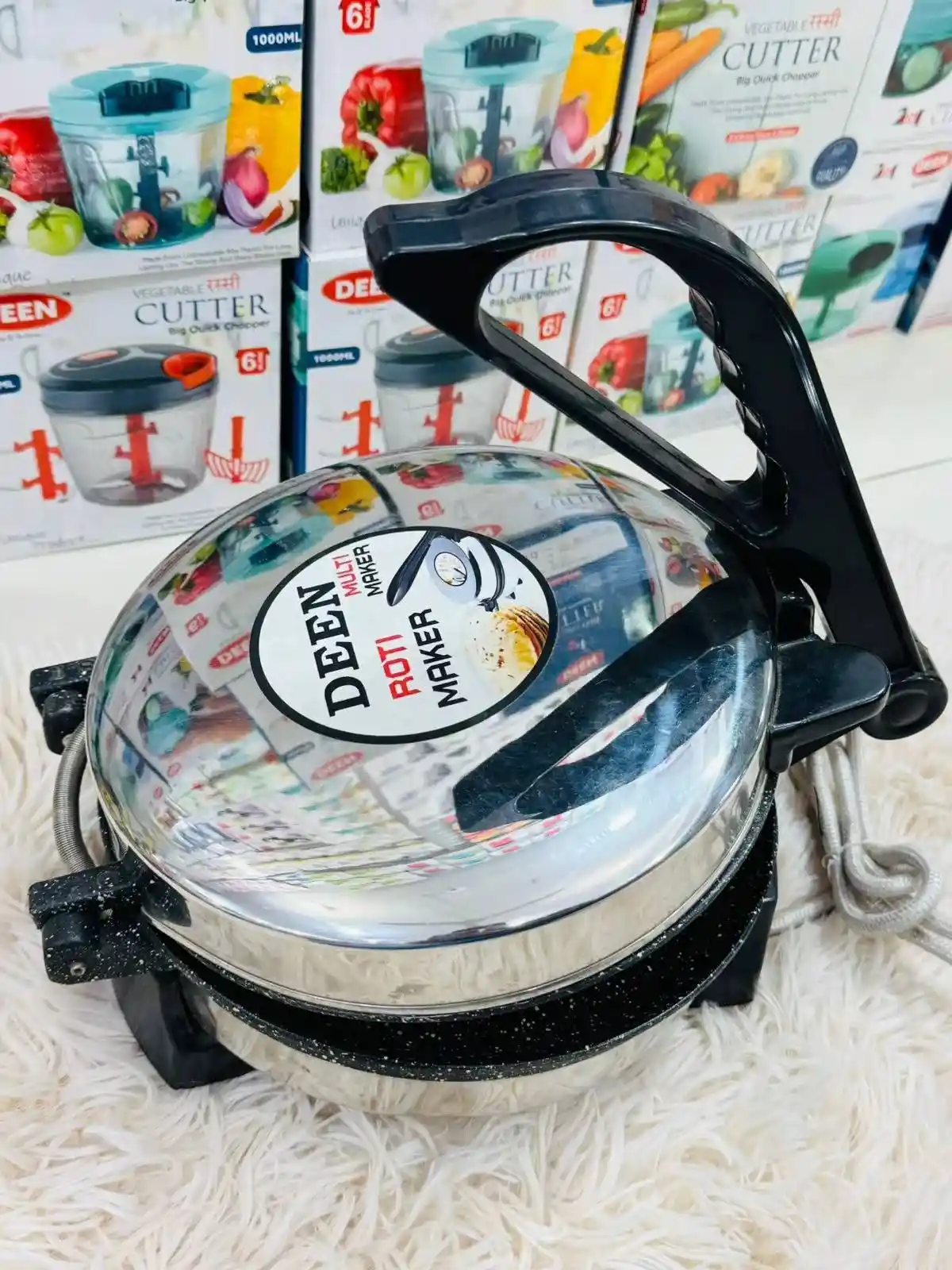 DEEN Electric Nonstick Ruti Maker 8.5 Inch - View