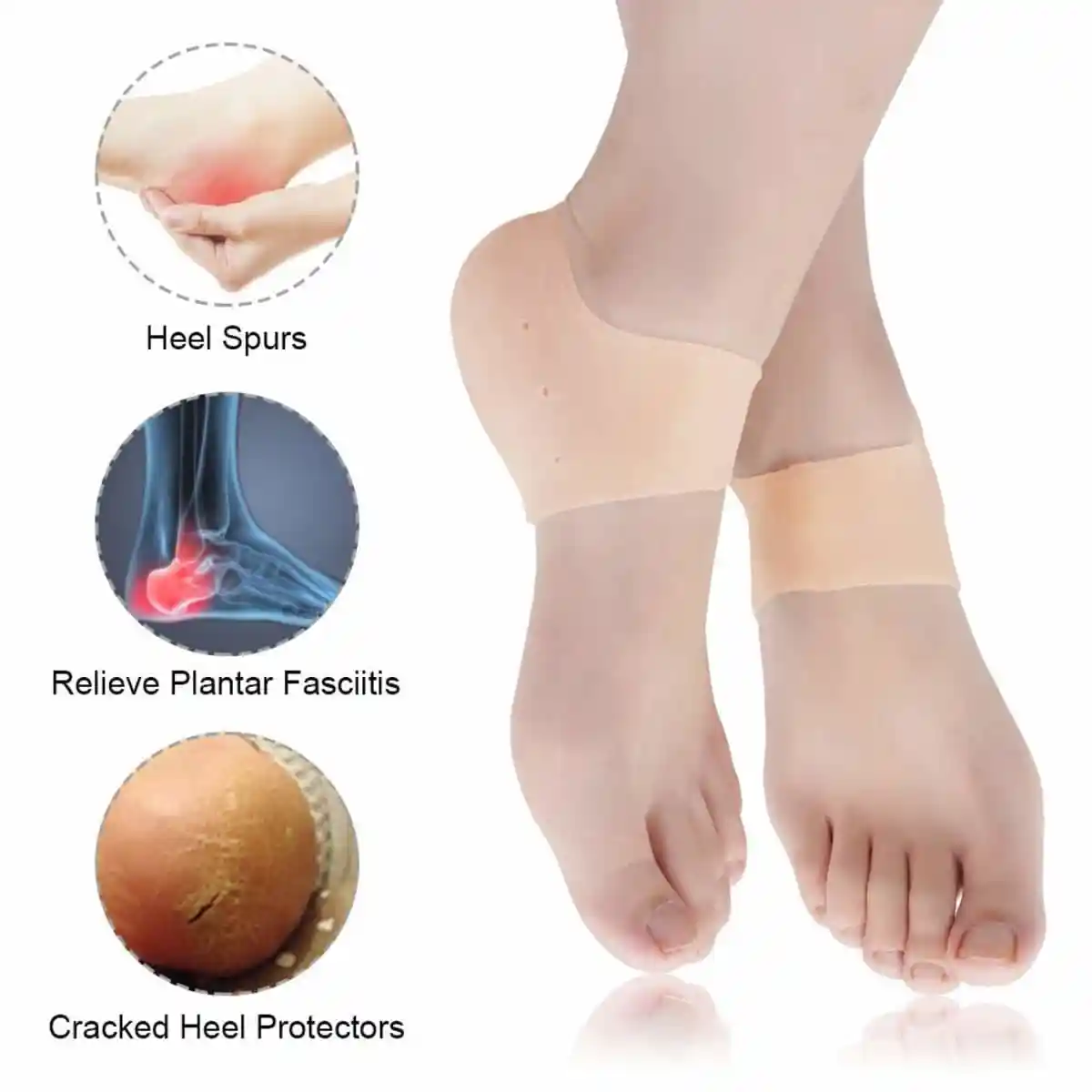 Anti Crack Heel Protection Silicone Set - View