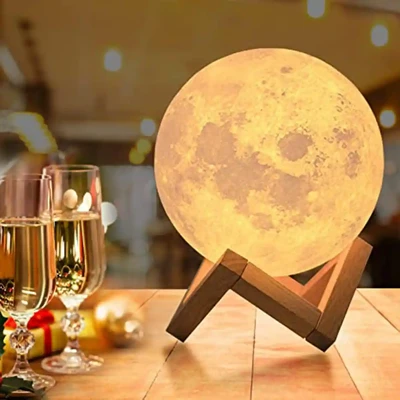 Rechargeable 3D Moon Lamp